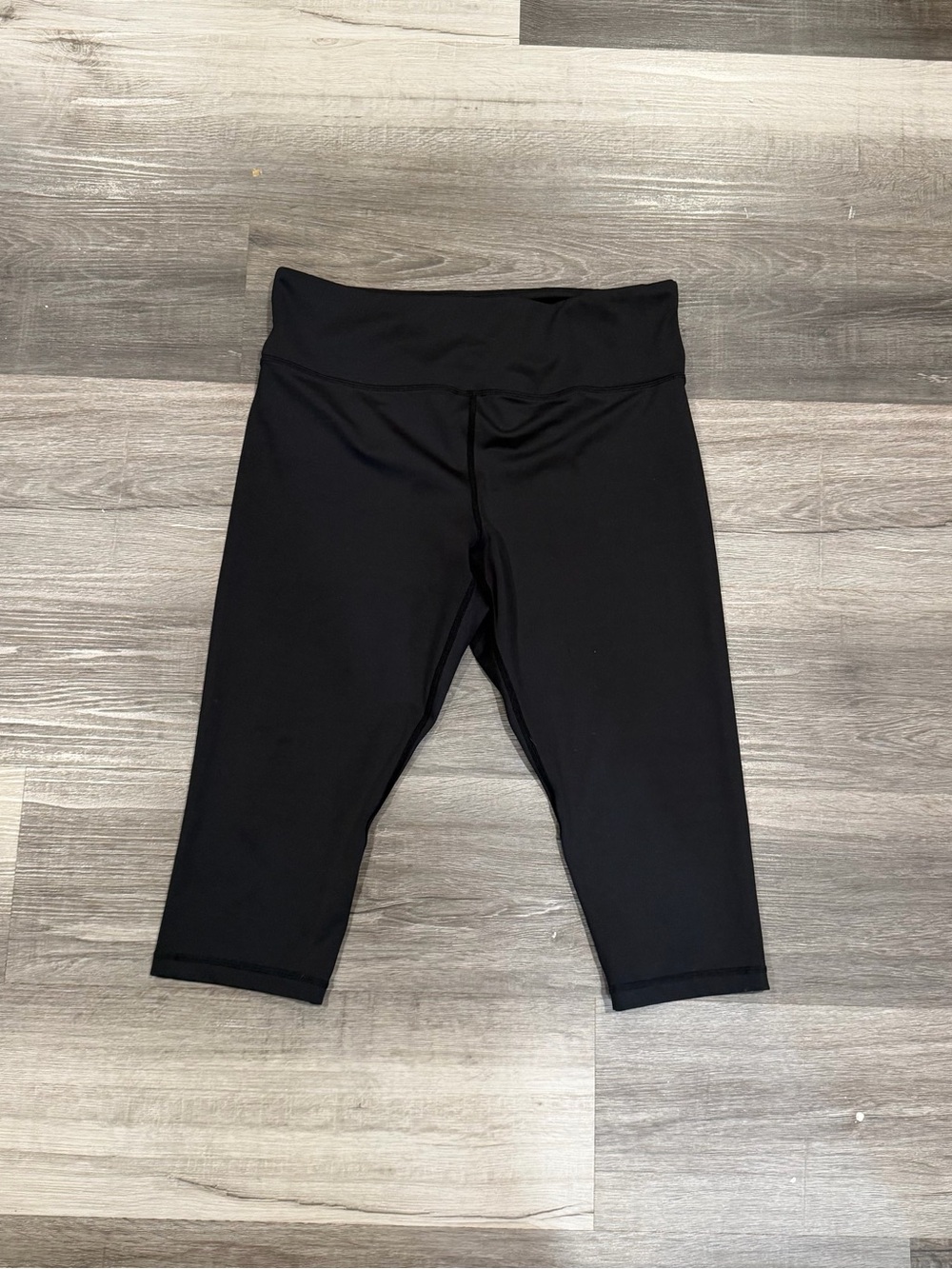 Zyia Active Women’s Black Cropped Leggings Activewear Stretch Size 14/16